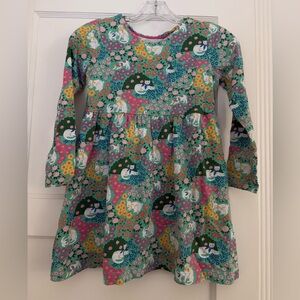 Mini Boden cat long sleeve dress 9-10 yr girls